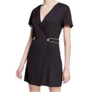 Rag & Bone Black Wrap Midi Dress